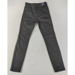 J. Crew Mercantile Jeans Womens 26 Black Curvy Skinny Mid Rise Stretch Denim